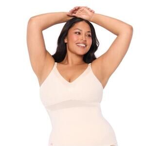 Ruby Ribbon new Athena Cami #3061 Size 46 Cream Nude